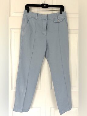 Tonet Made in Italy Women’s Trousers Pants
Gray Blue Cotton Straight Leg Sz 8
